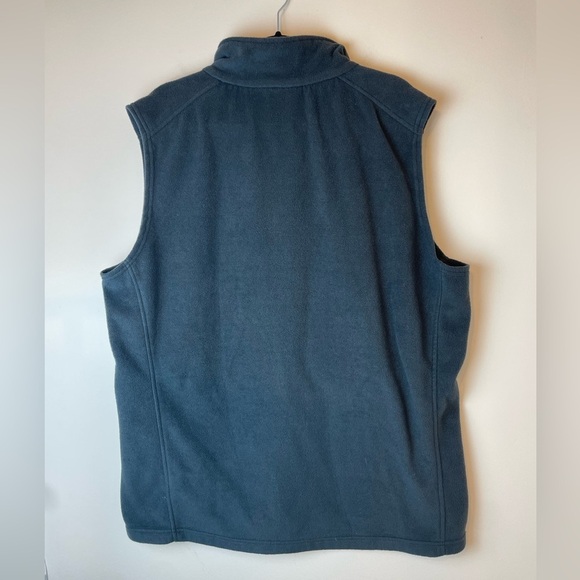 Columbia Sleeveless Charcoal Grey Fleece Full Zip Vest Outdoor Men’s XL Tall - Picture 4 of 7